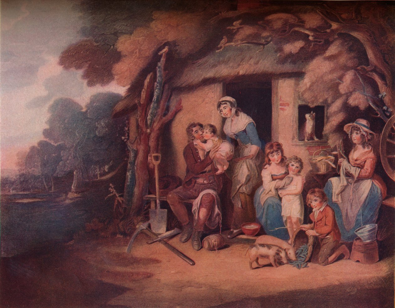 The Husbandmans - Cumartesi Akşamı: Çalışmadan Dönüş, c1789 by William Nutter