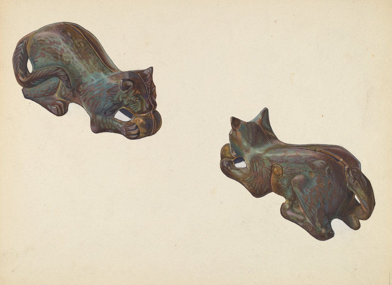 Kedi ve Top Madeni Para Bankası, c. 1939. by William O. Fletcher