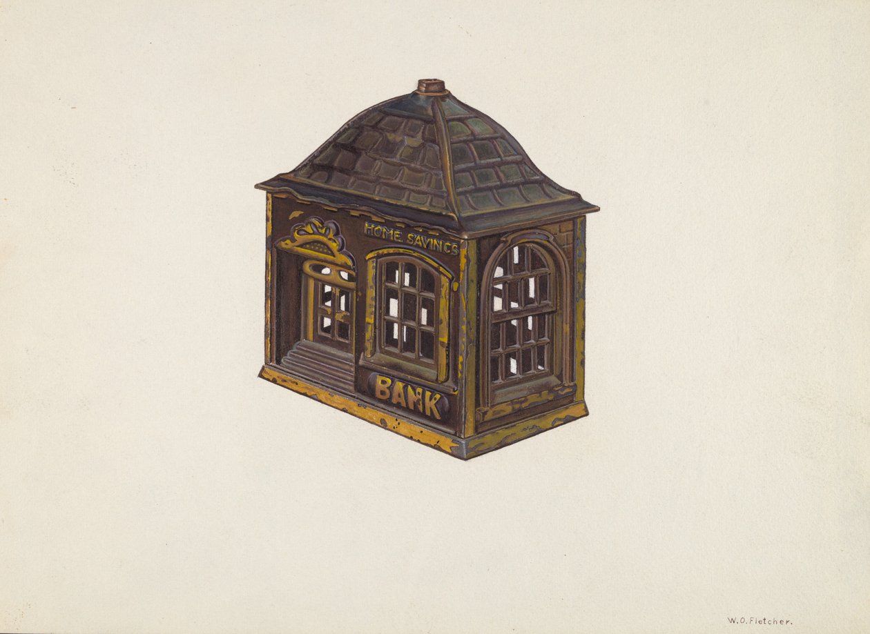 Ev Tasarruf Bankası, c. 1940. by William O. Fletcher