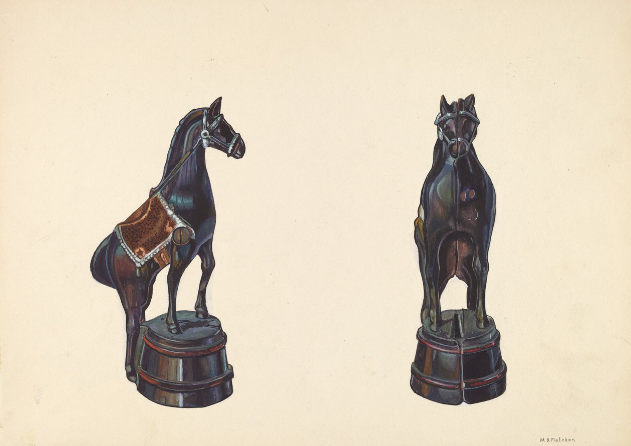 Namlu Bankta At, c. 1938. by William O. Fletcher