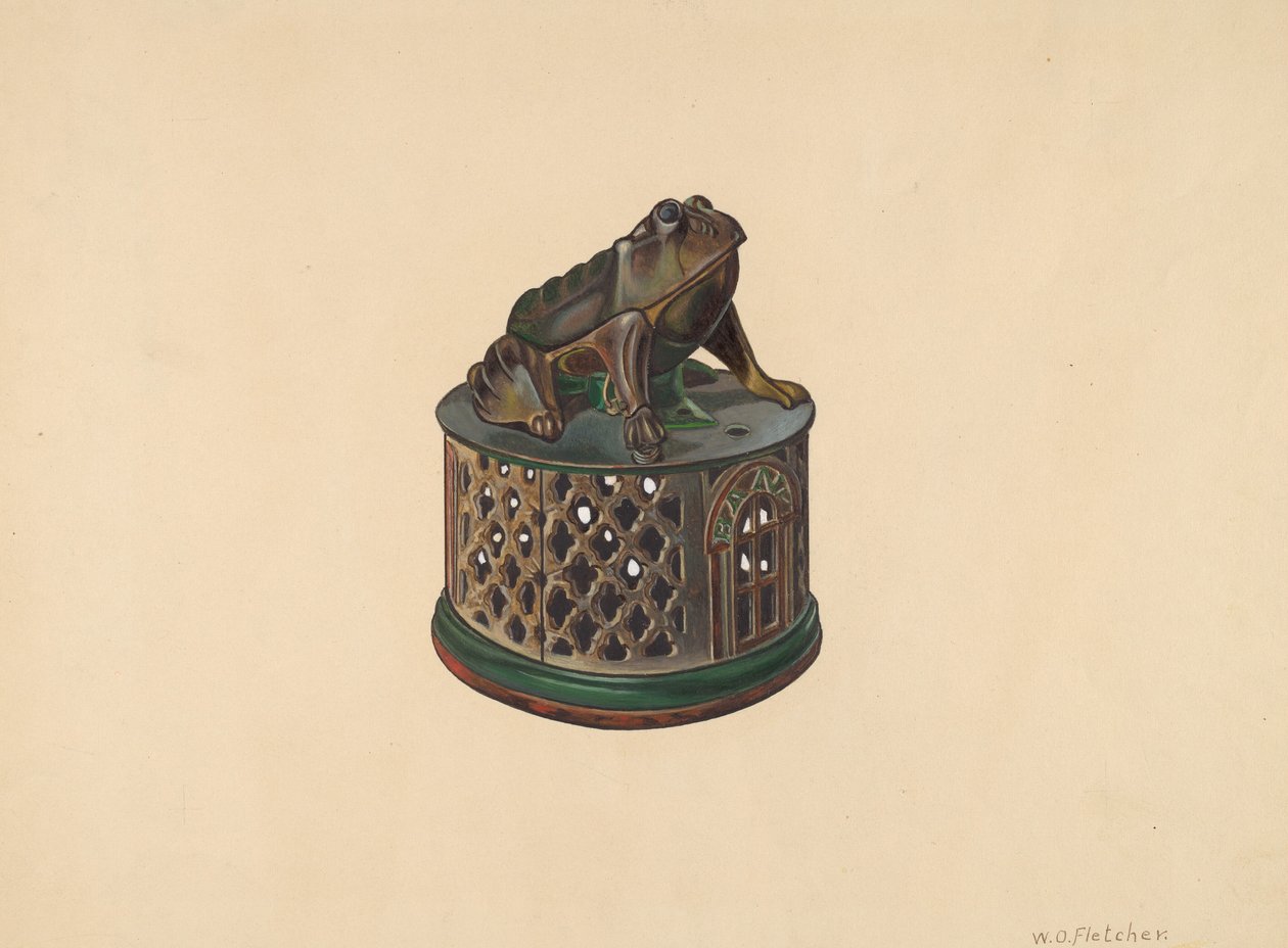 Oyuncak Bankası: Kurbağa, c. 1938. by William O. Fletcher