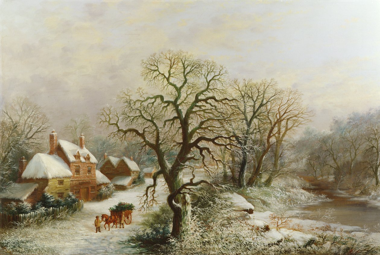 Holly Arabası, 19. yüzyıl by William Oliver Stone