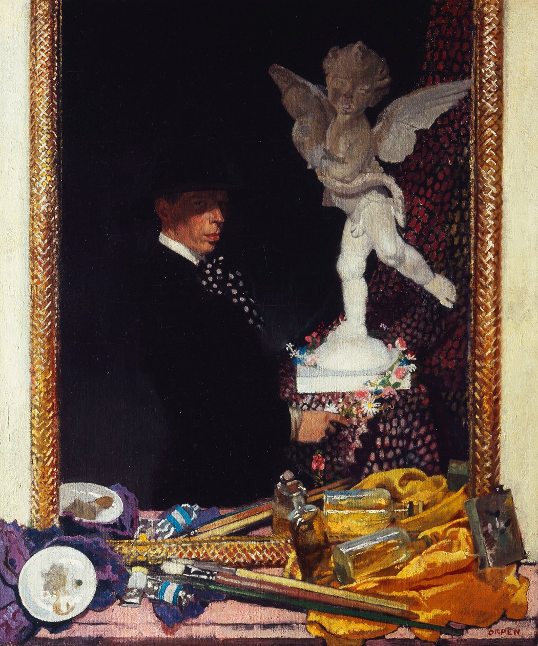 Ben ve Aşk Tanrısı, 1910 by William Orpen
