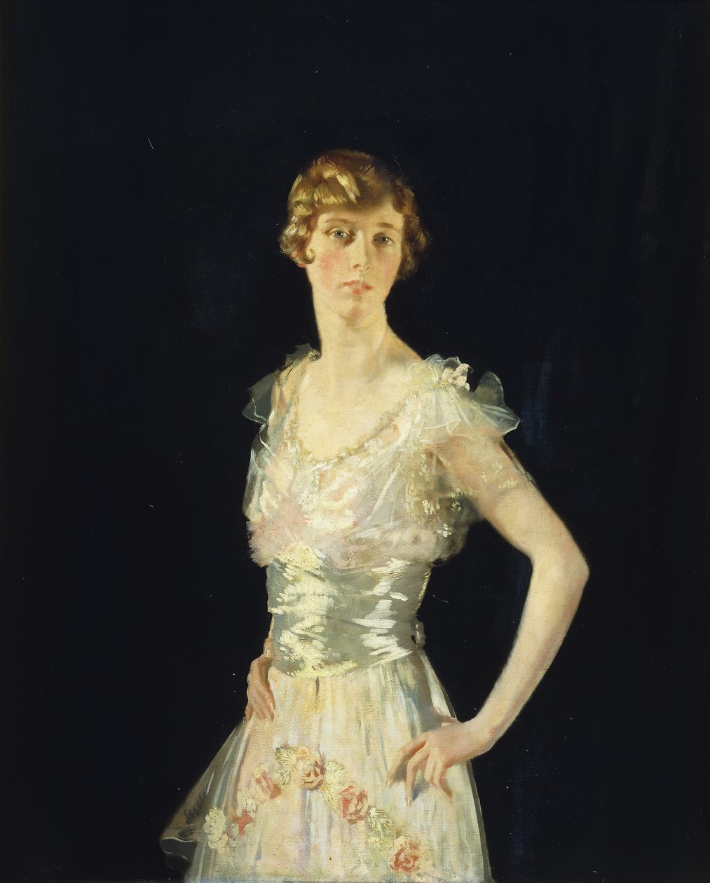 Gardenia portresi, üç çeyrek uzunluk, 1915 by William Orpen