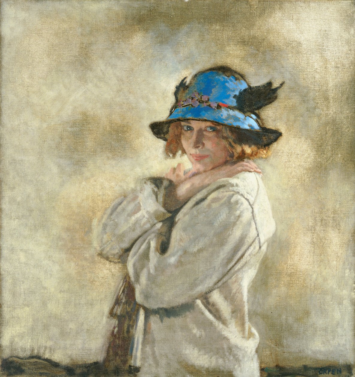 Mavi Şapka, 1912 by William Orpen