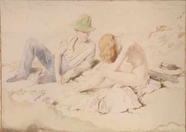Ressam ve Modeli by William Orpen