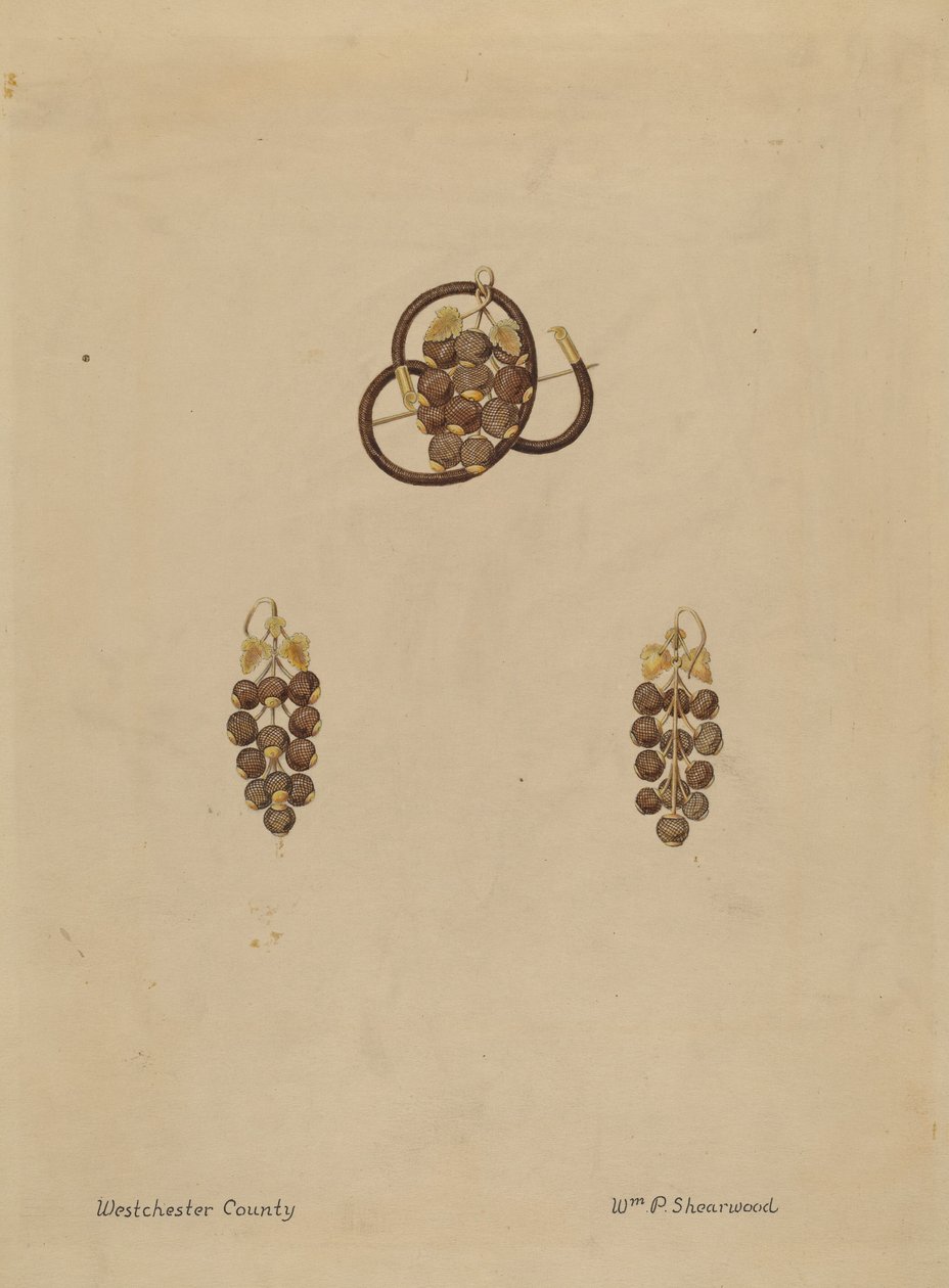 Saç Broş ve Küpe by William P. Shearwood