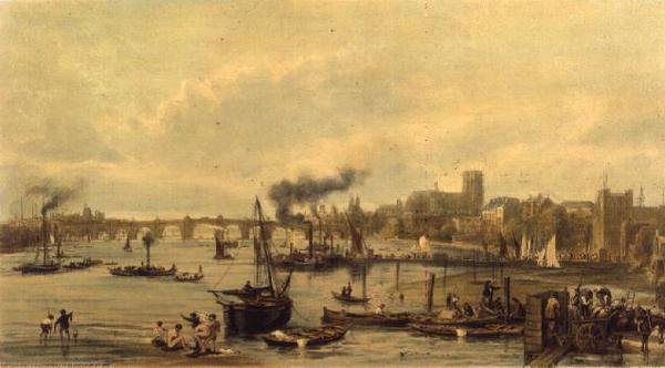 Westminster ve Hungerford by William Parrott