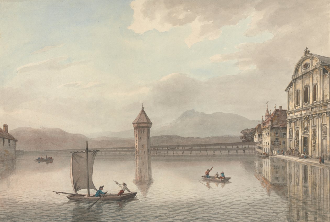 Lucerne'den Bir Görünüm by William Pars