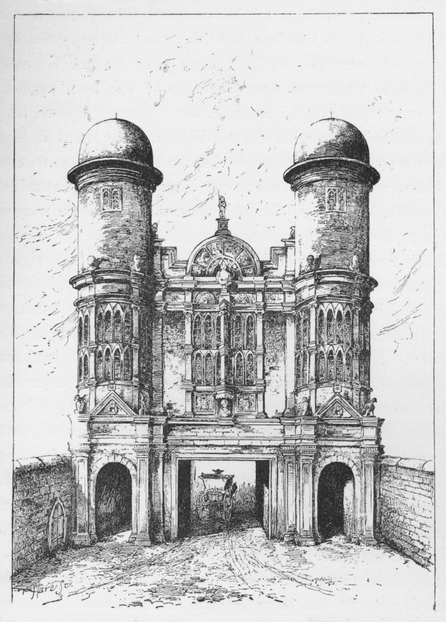 King Street Gate, Westminster, Yıkılmış 1723, c1897 by William Patten