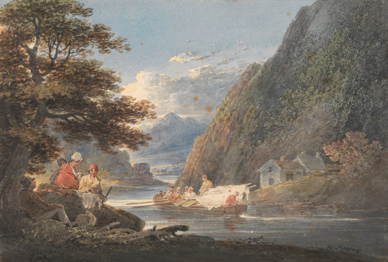 Cardigan, Galler yakınlarındaki Tivy Nehri üzerinde by William Payne