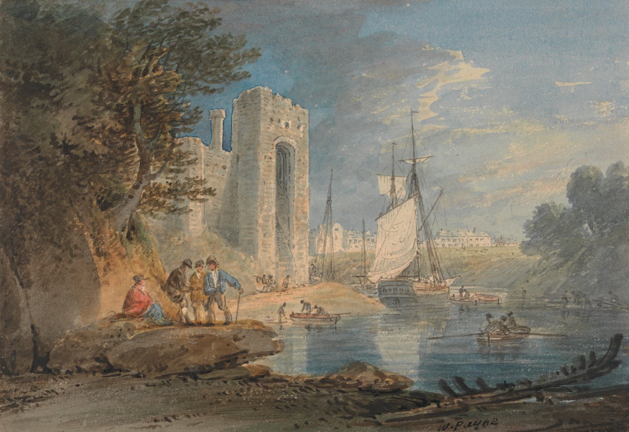 Caernarvon, Galler'de görüntüle by William Payne