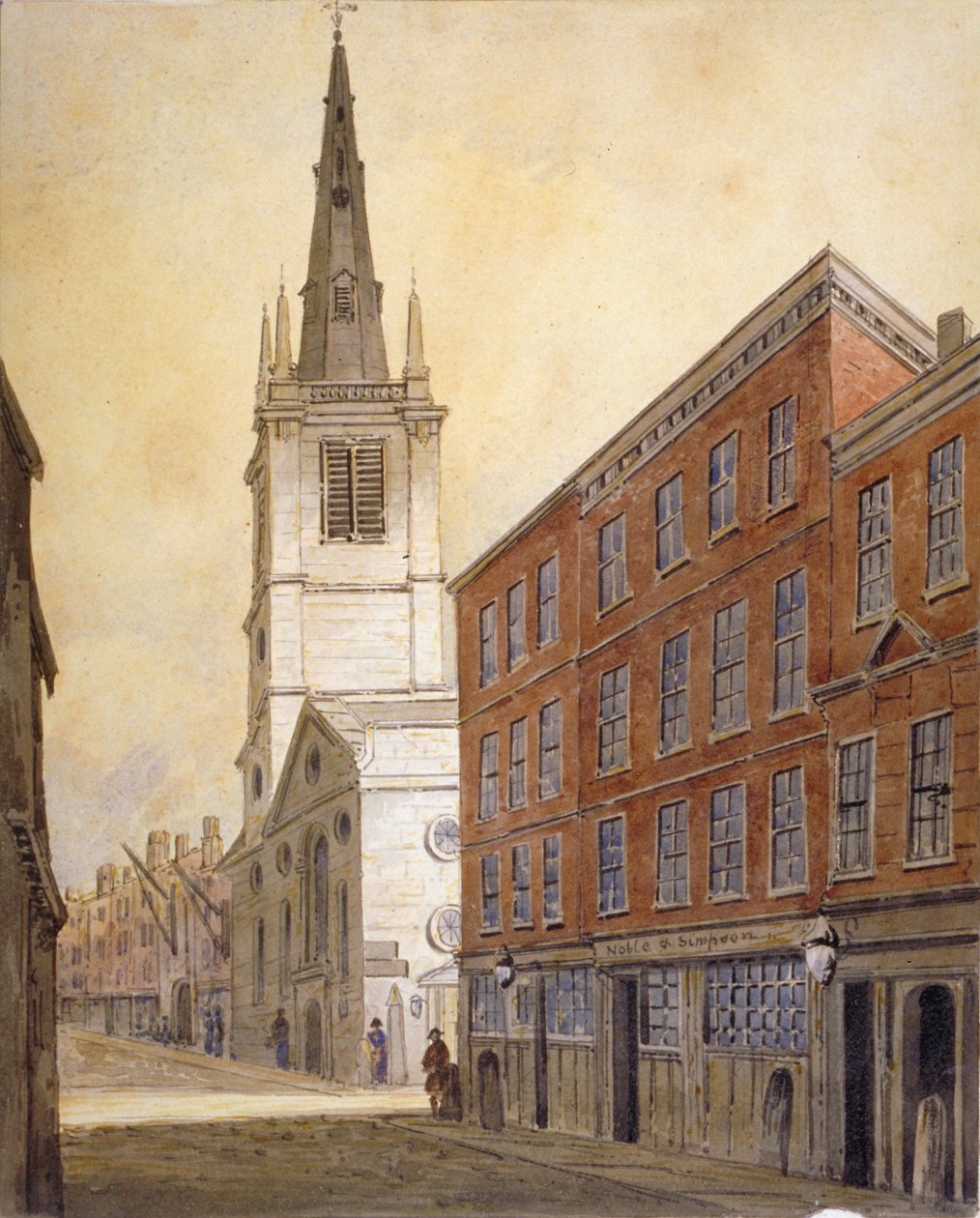 St Margaret Pattens Kilisesi, Eastcheap, Londra Şehri, 1815. by William Pearson