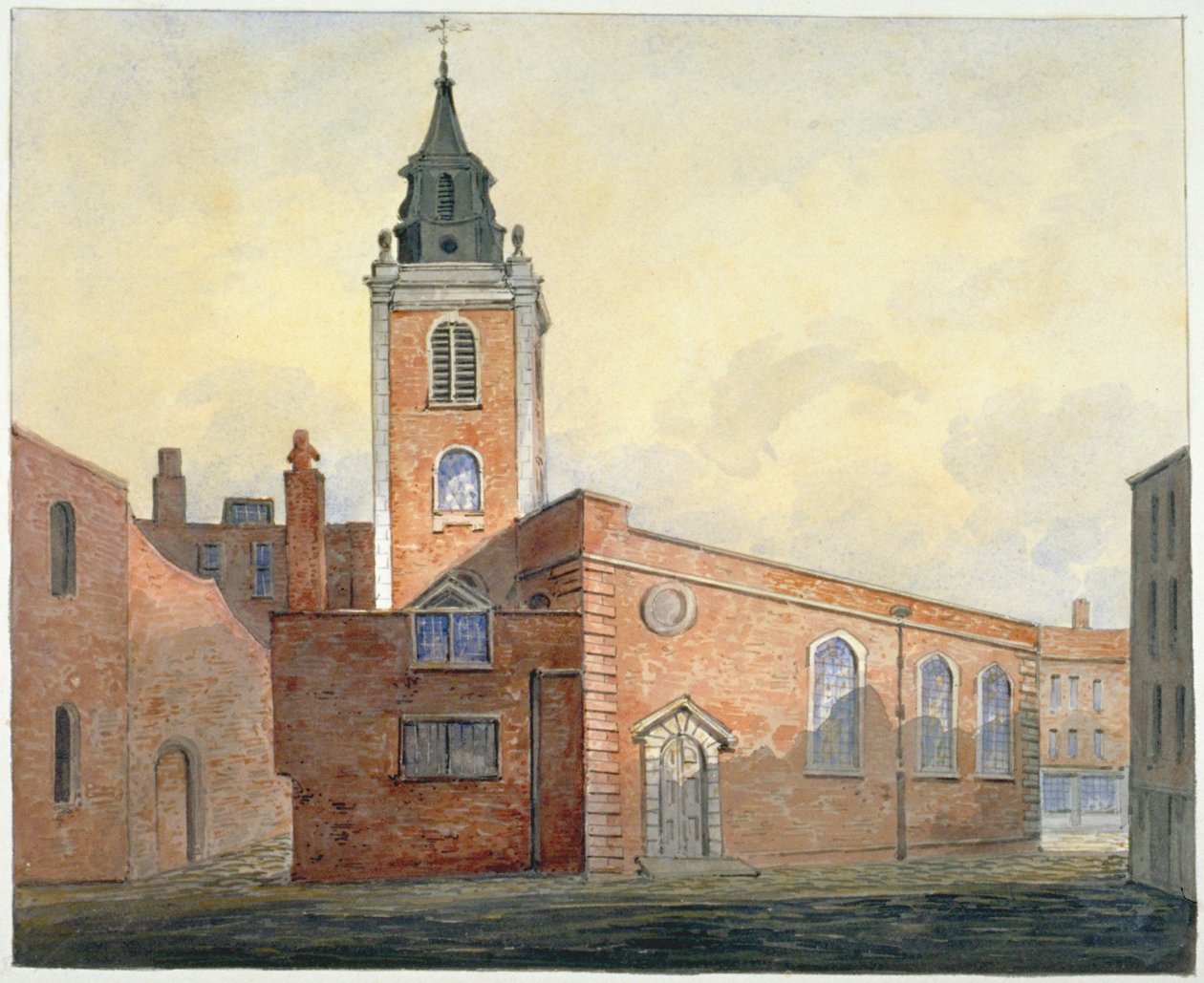 St Michael Bassishaw Kilisesi, Londra Şehri, 1815 by William Pearson