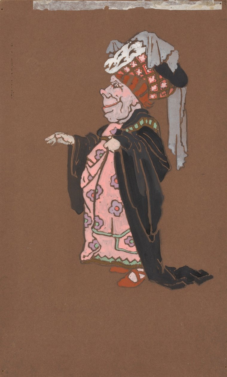 Çirkin Düşes (Alice Harikalar Diyarında için kostüm tasarımı, 1915) by William Penhallow Henderson