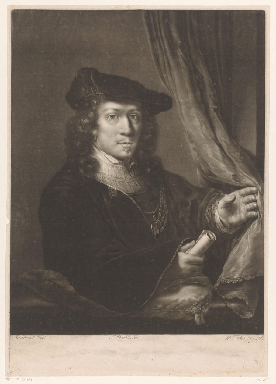 Bilinmeyen bir adamın portresi by William Pether