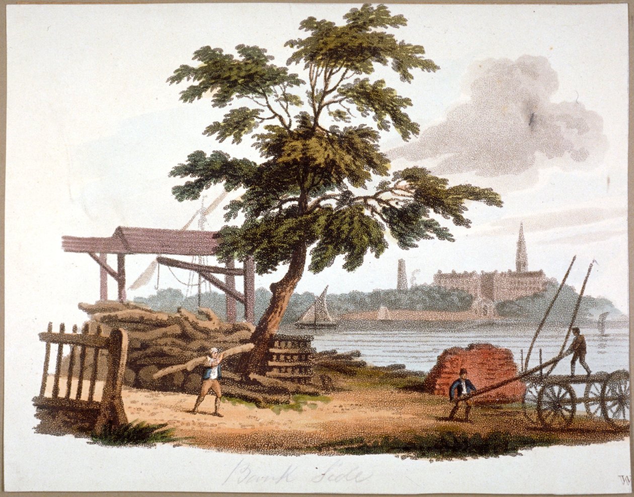 Bankside, Southwark, Londra, c1810