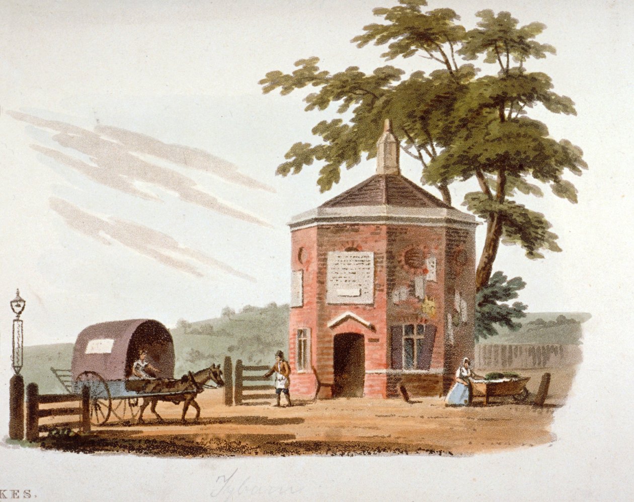 Tyburn otoyolu, Londra, 1812 by William Pickett