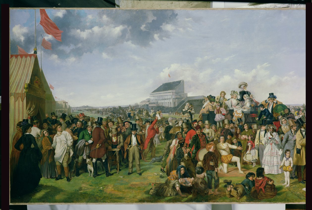 Derby Day tuval üzerine yağlı boya 56103 detayı, ayrıca bkz. 120097 by William Powell Frith