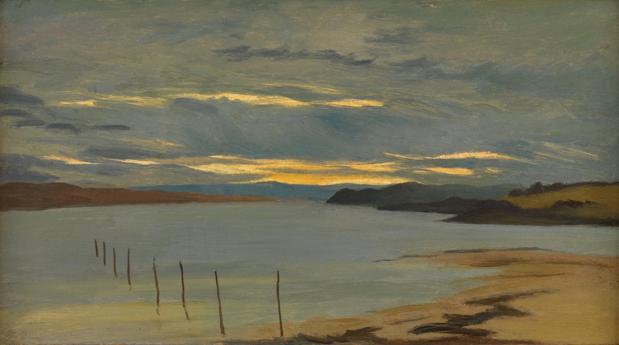 Dorset Sahili (Gemide petrol) by William Pye