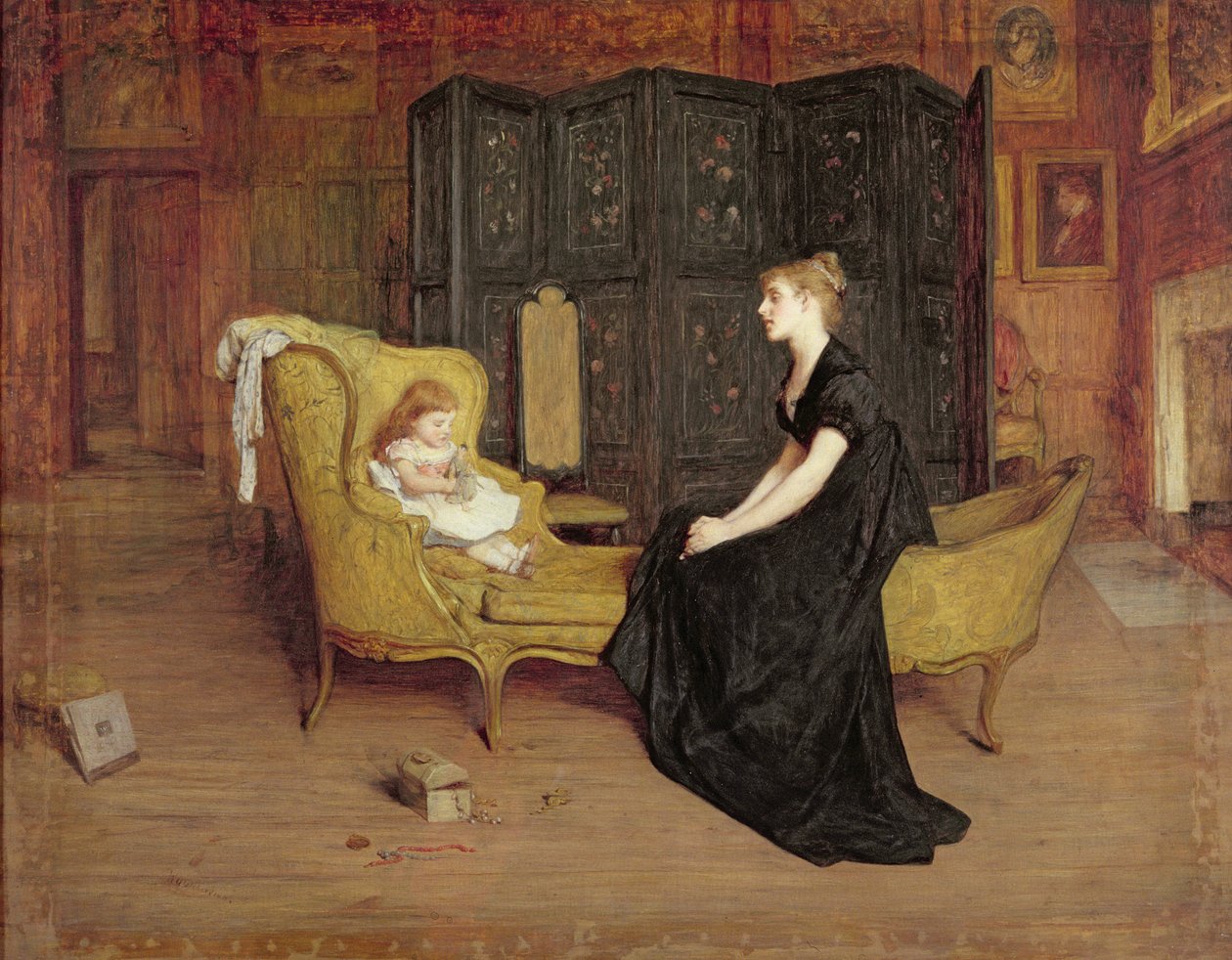 Her Idol, c.1868-70 (tuval üzerine yağlıboya) by William Quiller Orchardson