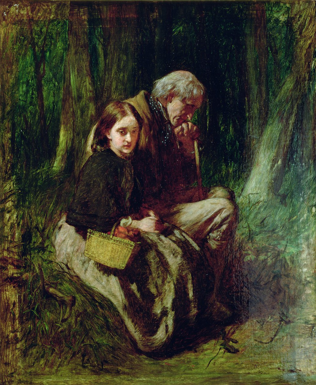 Küçük Nell ve Büyükbabası Ormanda by William Quiller Orchardson