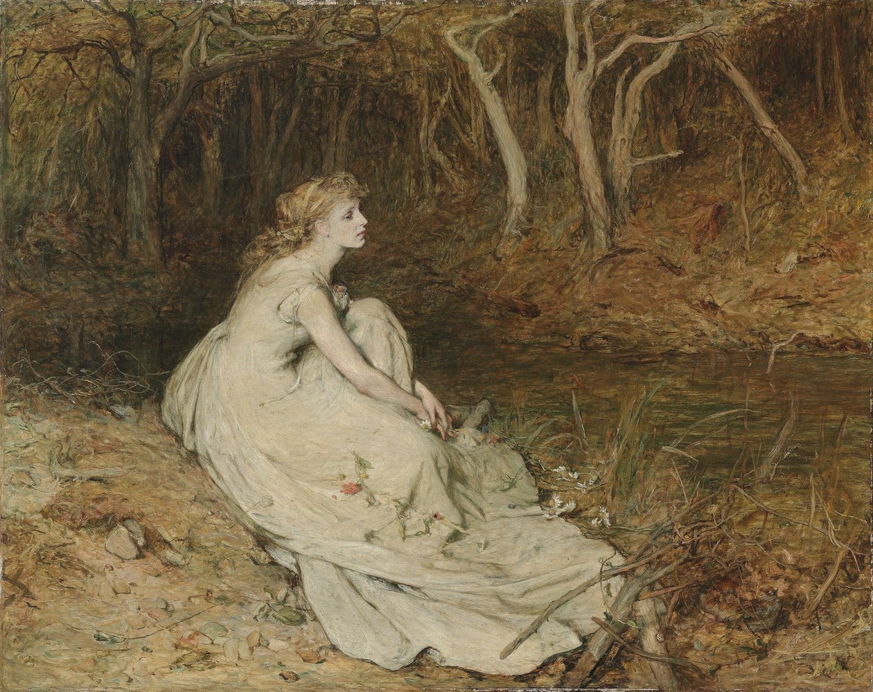Ophelia, c.1874 (tuval üzerine yağlıboya) by William Quiller Orchardson