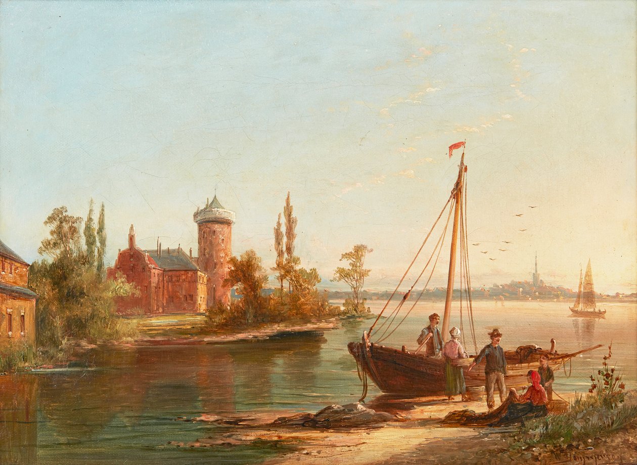 Zandoorp (tuval üzerine yağlı boya) by William R. Dommersen
