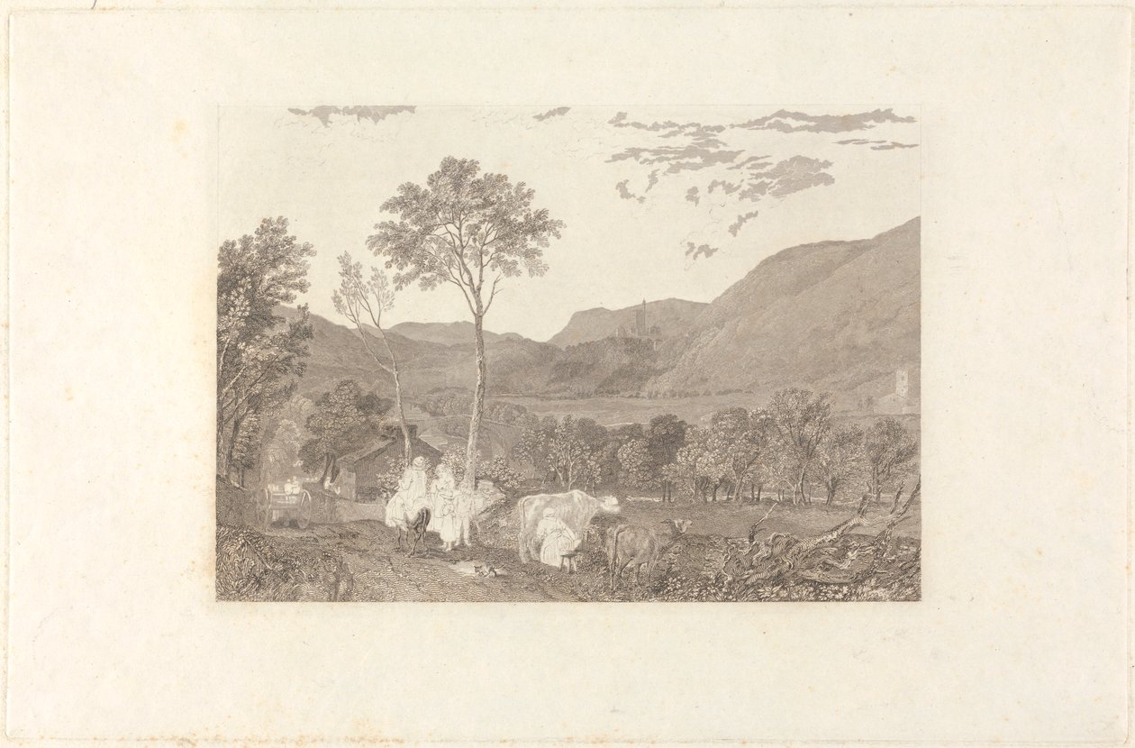 Tatham Kilisesi'nden Hornby Kalesi by William Radclyffe