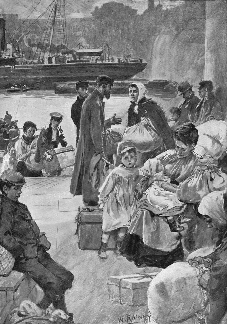 Irongate Merdivenlerine Gelen Uzaylılar, c1901 1901 by William Rainey