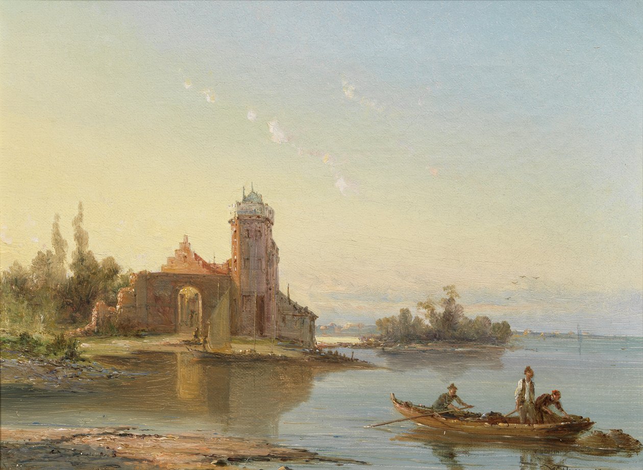 Medenbluk, Zuider Zee, Hollanda, 1863 by William Raymond Dommerson