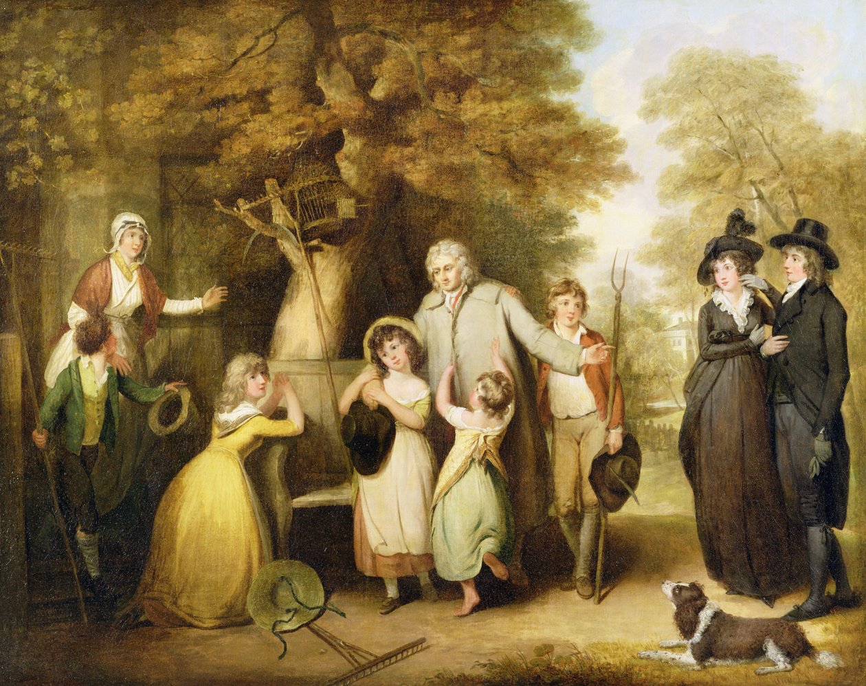 Hayırsever Varis veya Ailesine İade Edilen Kiracı (tuval üzerine yağlıboya) by William Redmore Bigg