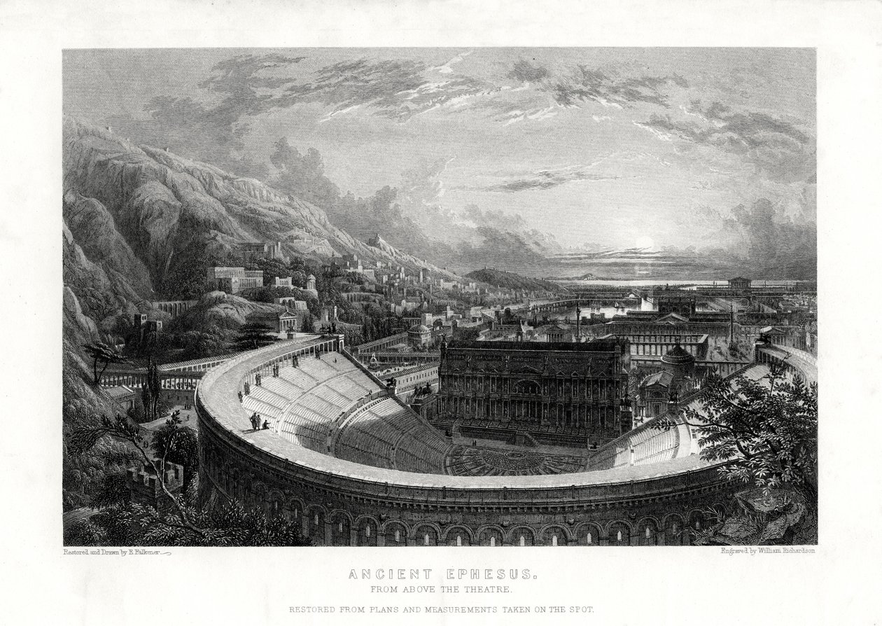 Antik Efes, Türkiye, 1887 by William Richardson