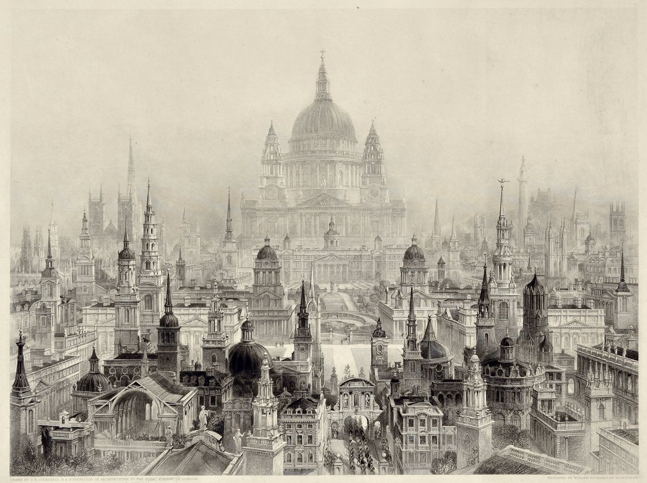 Sir Christopher Wren tarafından Başlıca Binalar by William Richardson