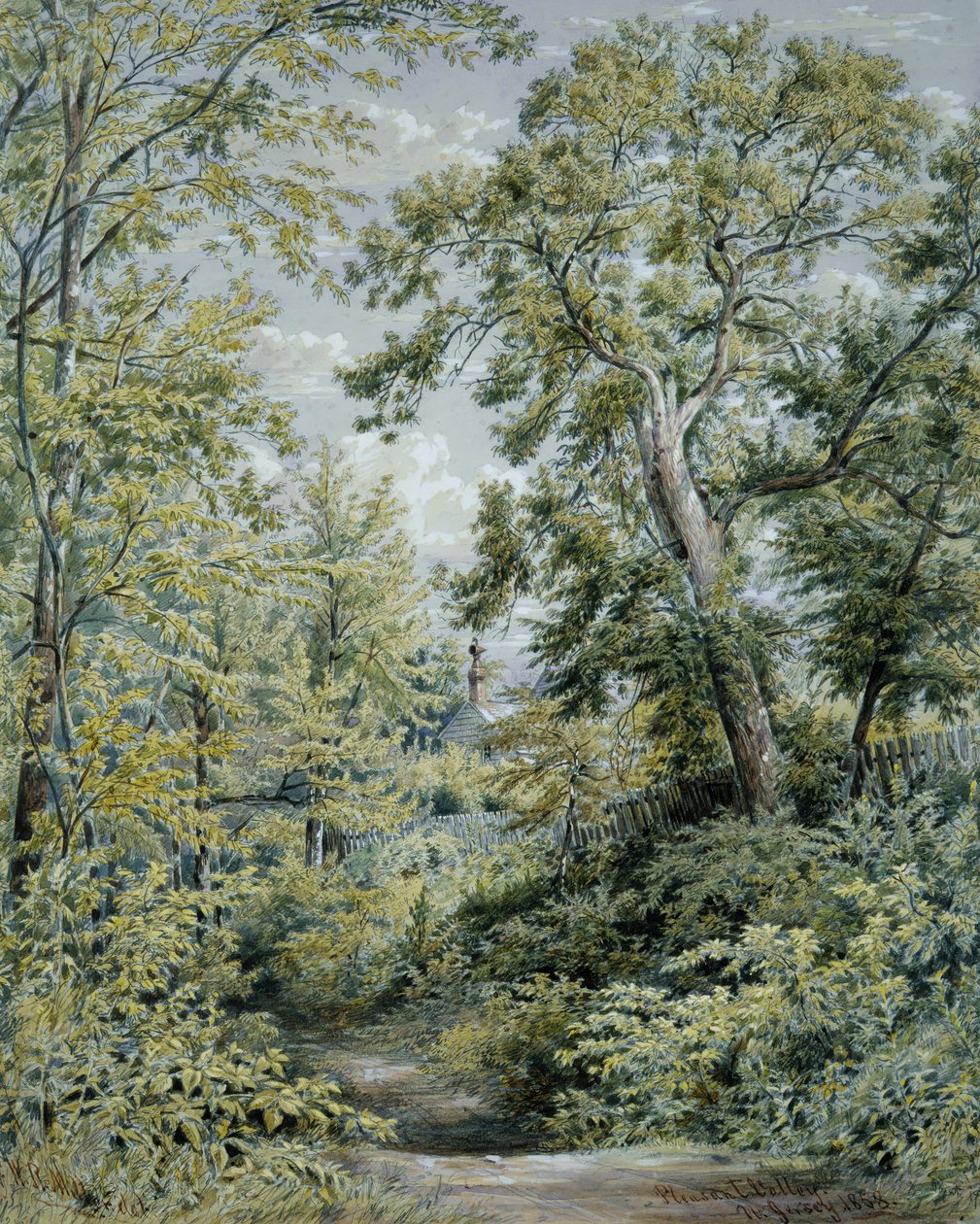 Hoş Vadi, New Jersey, 1858. by William Rickarby Miller