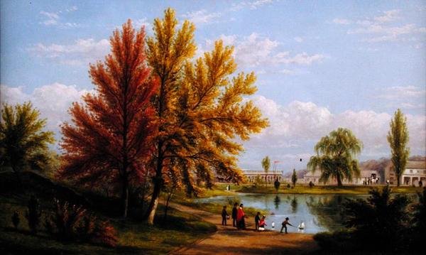 Yukarı Göl, Central Park, New York by William Rickarby Miller
