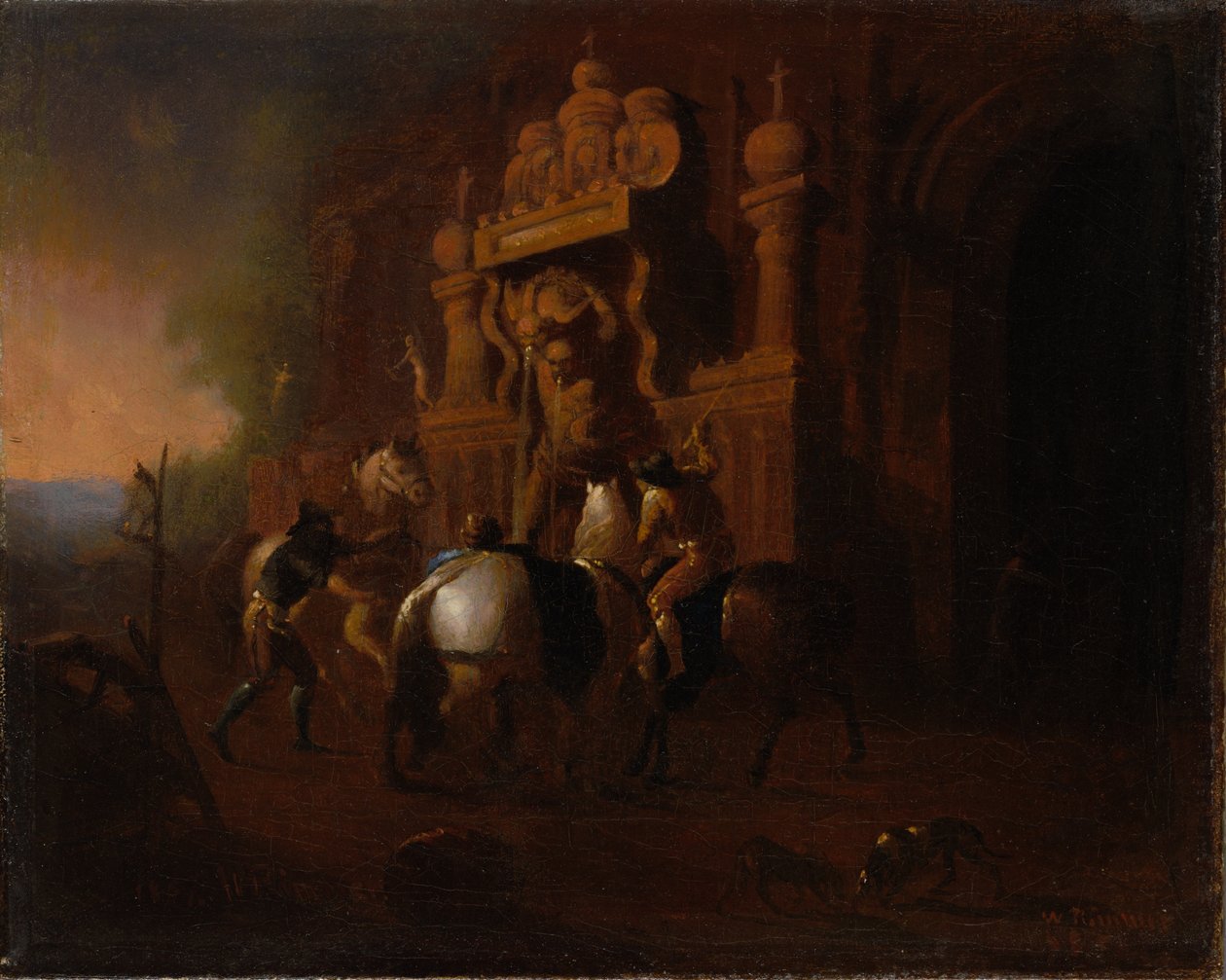 Bir Çeşmede Atlar by William Rimmer