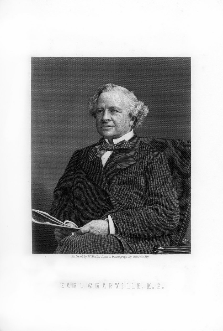 Granville George Leveson-Gower, 2. Earl Granville, İngiliz Liberal devlet adamı, 1893. by William Roffe