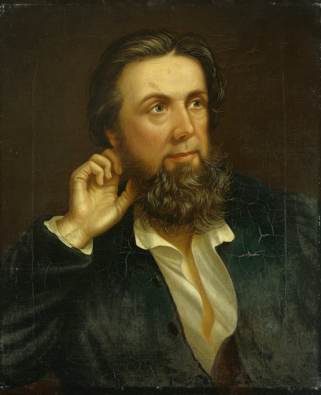 John Jones (Talhaiarn) 1846 (tuval üzerine yağlı boya) by William Roos