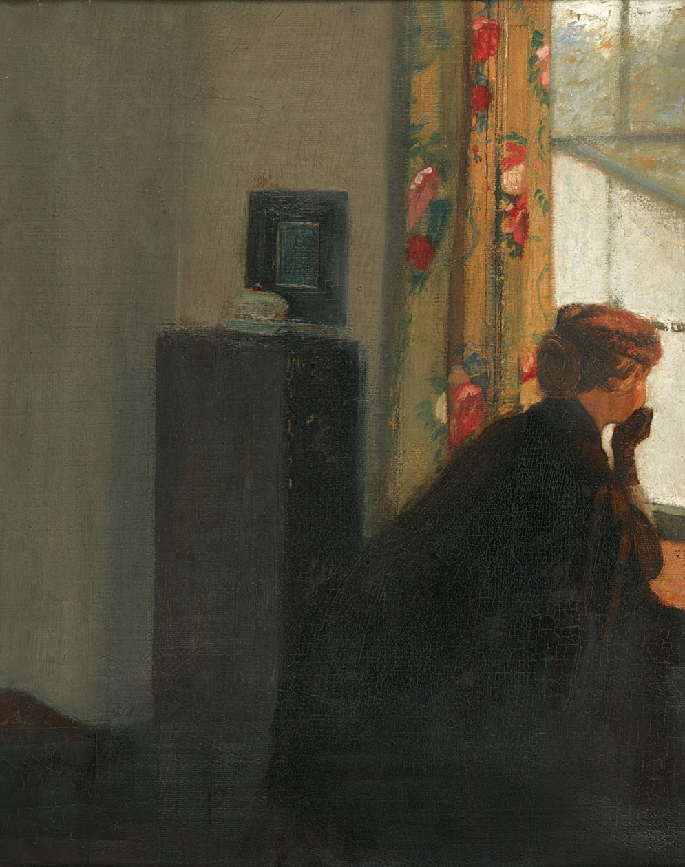 Pencerede (tuval üzerine yağlıboya) by William Rothenstein