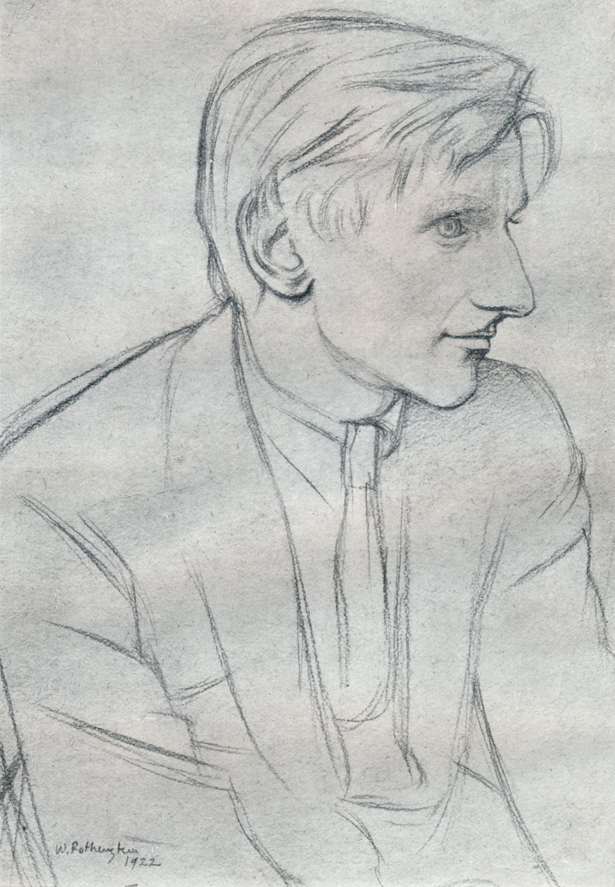 Edmund Charles Blunden 1896-1974 by William Rothenstein