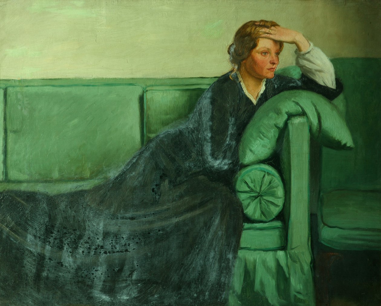 Çiçek, Meyve Ve Diken Parçası (tuval üzerine yağlıboya) by William Rothenstein