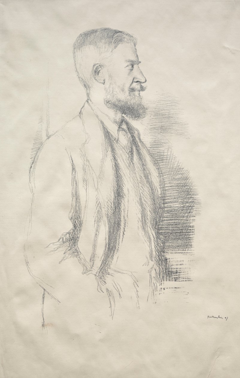 George Bernard Shaw, 1897. by William Rothenstein