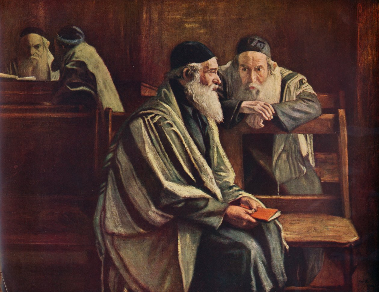 Yahudi Sinagogu, Spitalfields, 1935 by William Rothenstein