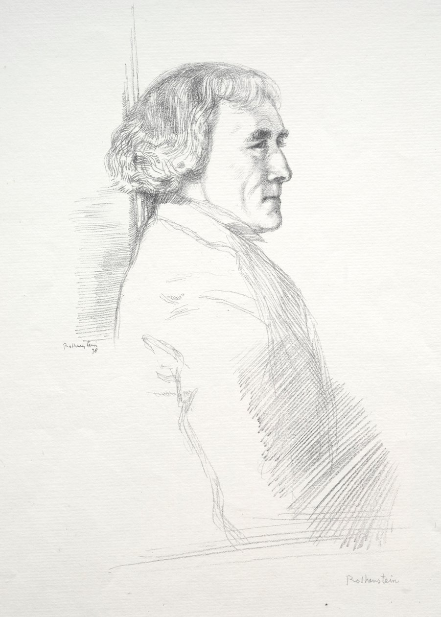 Sir Henry Irving, 1898. by William Rothenstein