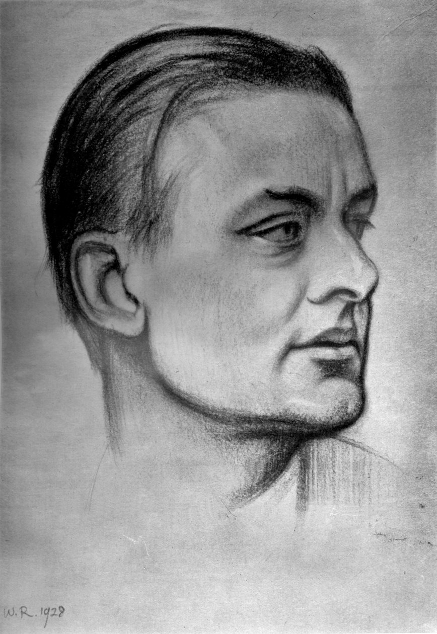 TS Eliot, Amerika doğumlu İngiliz şair oyun yazarı ve eleştirmen, 1933 by William Rothenstein