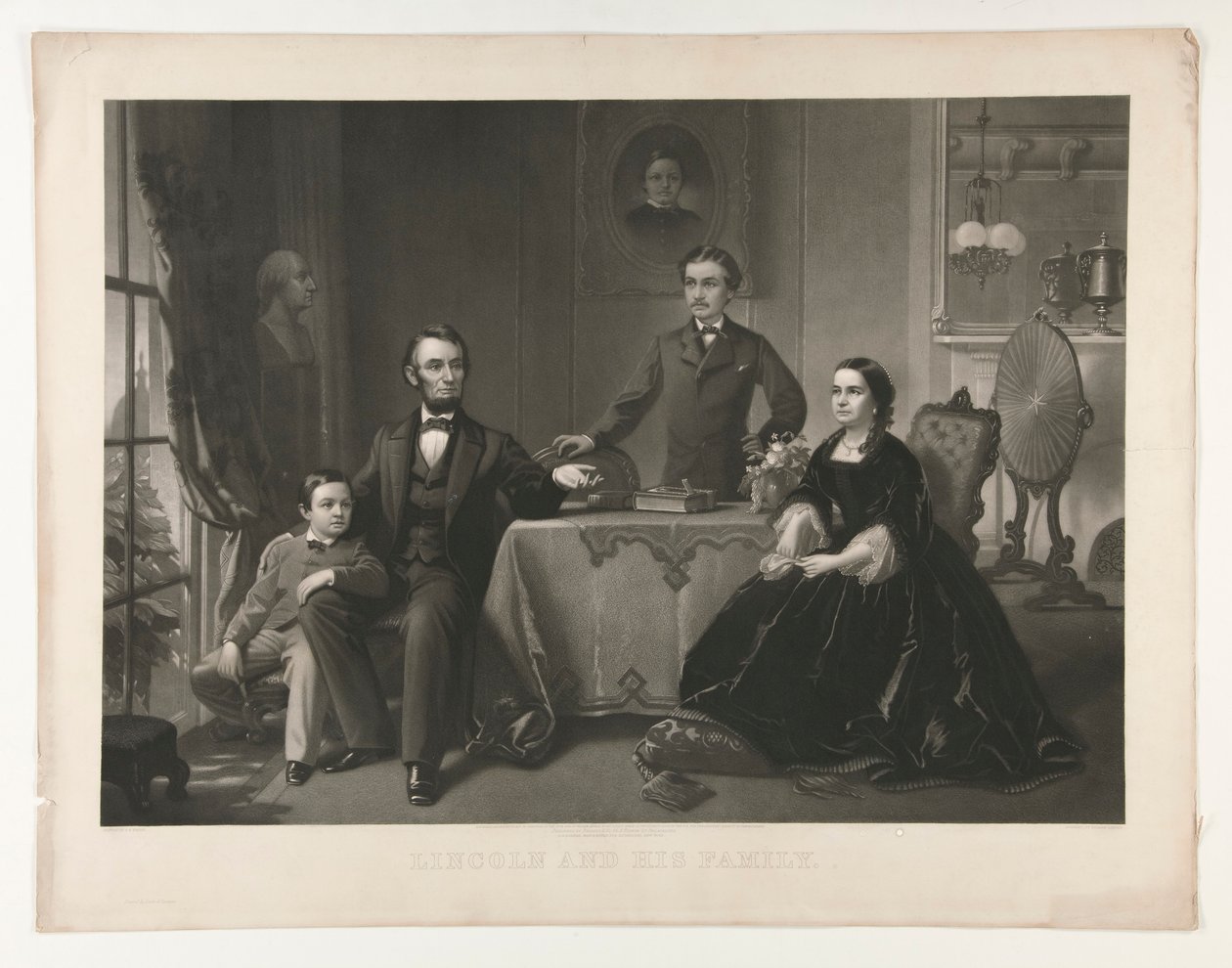 Lincoln ve Ailesi by William Sartain