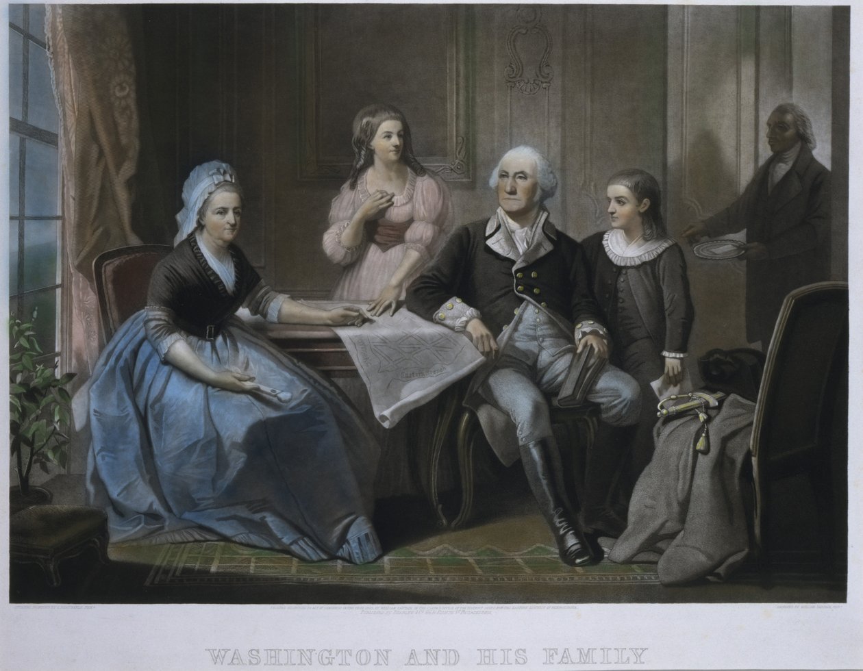 Washington ve Ailesi by William Sartain