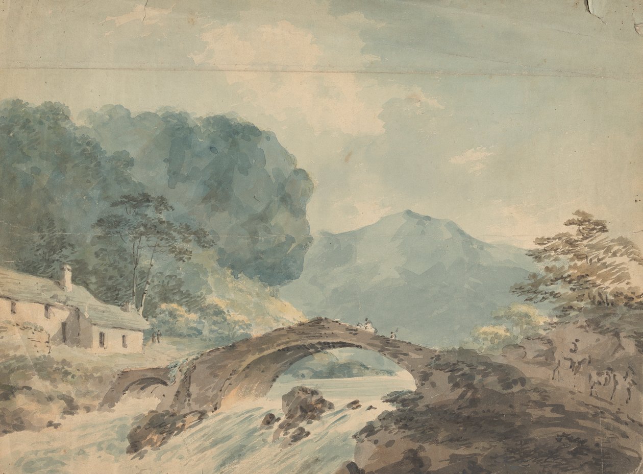 Köprü Geçişi Nehri by William Sawrey Gilpin