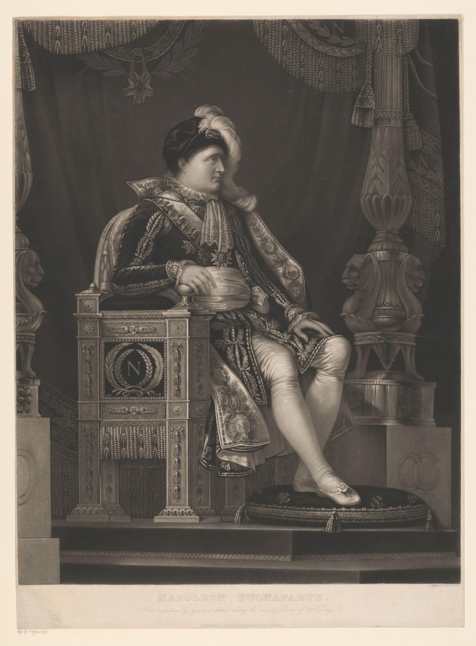 Portret van Napolyon Bonapart Napolyon Buonaparte (nesne üzerindeki başlık) by William Say